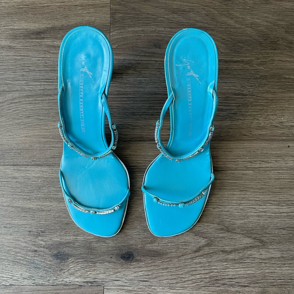 Vintage Giuseppe Zanotti “Vicini” Square Toe Heels